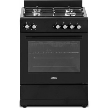 Everglades EVCK6010 - Gasfornuis - Mat Zwart - 60CM - 62 Liter