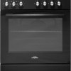 Everglades EVCK6012 - Gasfornuis - Mat Zwart - 60CM - 56 Liter - Hete Lucht Oven - 8 Ovenstanden
