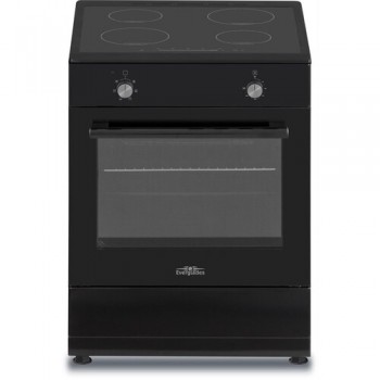 Everglades EVCK6210 - Inductie Fornuis - Mat Zwart - M 60C- Hoogte 89 - 94CM - 56 Liter - 6 Ovenstanden - Hete Lucht - Telescopische Metalen Poten