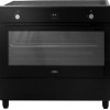 Everglades EVCK9225 - Inductiefornuis - Mat Zwart - 90CM - 10 Ovenstanden - Turbo Hete Lucht Oven - Digitale Timer
