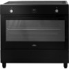 Everglades EVCK9225 - Inductiefornuis - Mat Zwart - 90CM - 10 Ovenstanden - Turbo Hete Lucht Oven - Digitale Timer