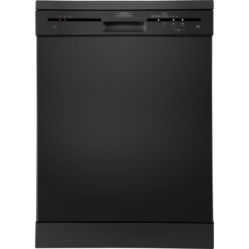 Everglades EVDW5108B Vrijstaande Vaatwasser - E Klasse - Zwart - Uitgestelde Start