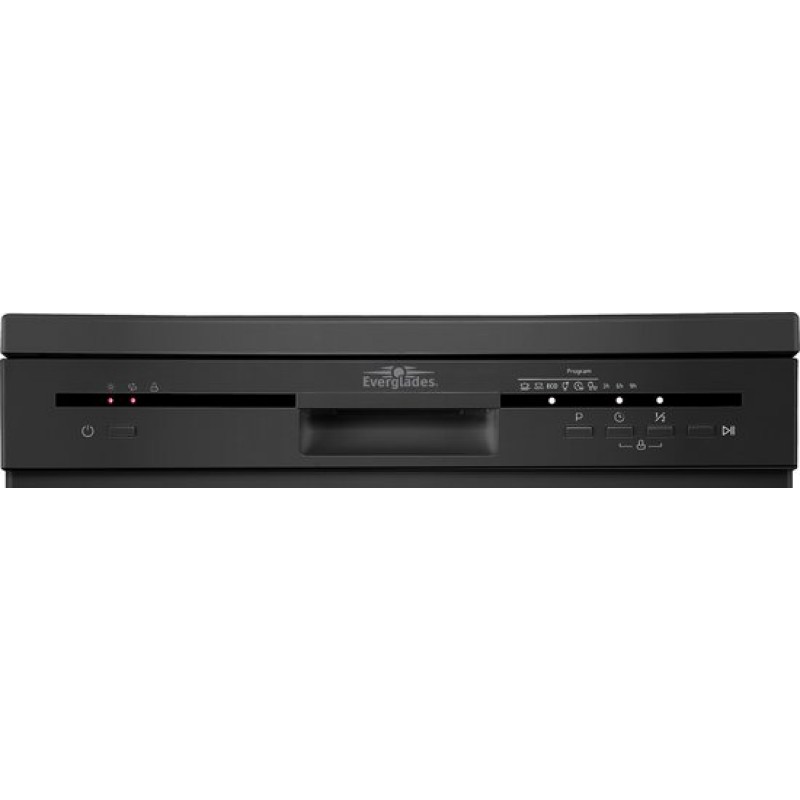Everglades EVDW5108B Vrijstaande Vaatwasser - E Klasse - Zwart - Uitgestelde Start