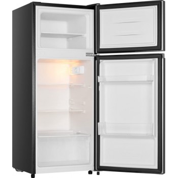 Everglades EVTD3020 Dubbel Deurs Koelkast - Zwart - 124 Liter - E Klasse