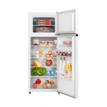 Everglades EVTD3024 - Dubbel-Deurs Koelkast - Wit - 206 Liter - E Klasse