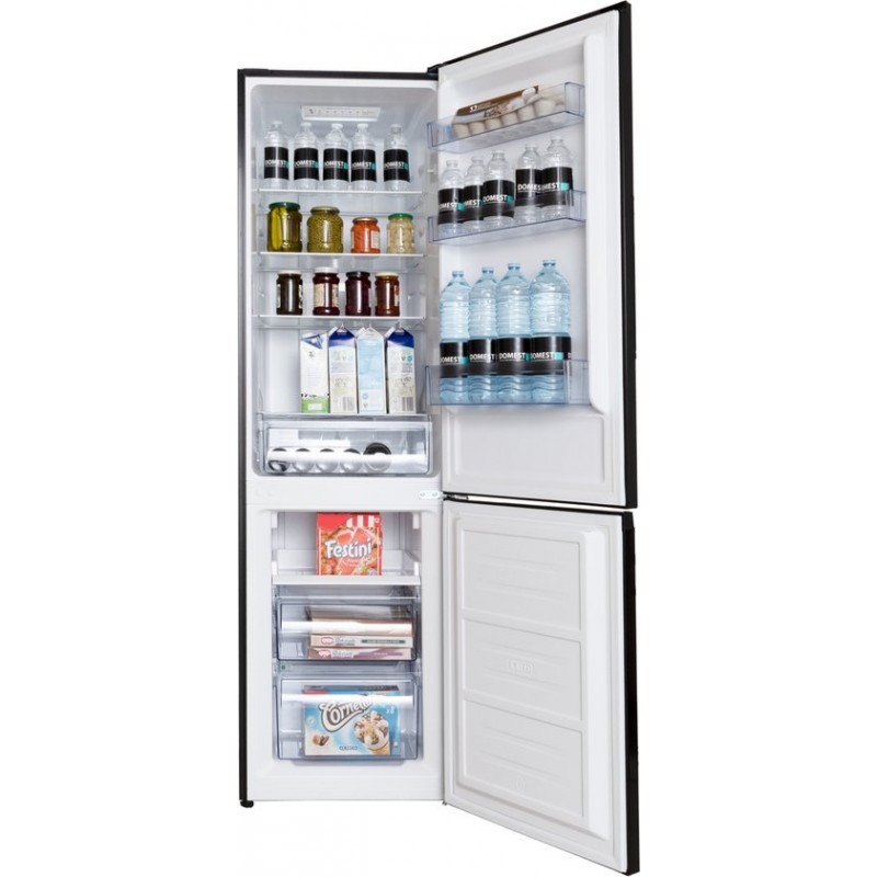 Frilec BONN265-NF-040-DBL - Koel-vriescombinatie - Energielabel D - 253 Liter - Zwart