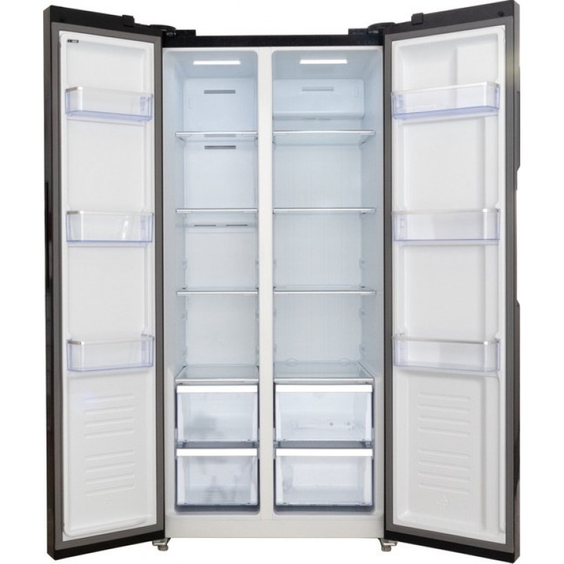 Frilec BONNSBS-238-200EB - Amerikaanse koelkast - Display - Zwart