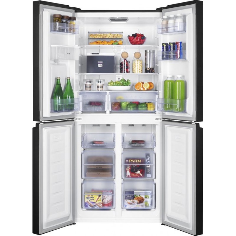 Frilec BONN-MD458-WS-040DDI - Amerikaanse koelkast - 5 Jaar garantie - No-Frost - Dark Inox - 419 liter