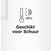 Haier H4F226WDH1 - Vrijstaande Diepvriezer - 226L - Geschikt voor schuur (tot -15°C ) - Total No Frost - Geconnecteerd - Energieklasse D - Externe Touchscreen Display - Ijsblokjesmaker - Omschakelbaar naar koelkast