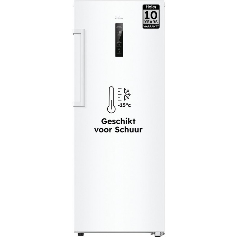 Haier H4F226WDH1 - Vrijstaande Diepvriezer - 226L - Geschikt voor schuur (tot -15°C ) - Total No Frost - Geconnecteerd - Energieklasse D - Externe Touchscreen Display - Ijsblokjesmaker - Omschakelbaar naar koelkast