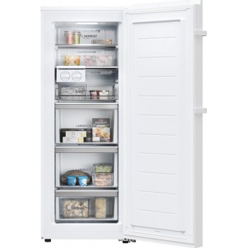 Haier H4F226WDH1 - Vrijstaande Diepvriezer - 226L - Geschikt voor schuur (tot -15°C ) - Total No Frost - Geconnecteerd - Energieklasse D - Externe Touchscreen Display - Ijsblokjesmaker - Omschakelbaar naar koelkast