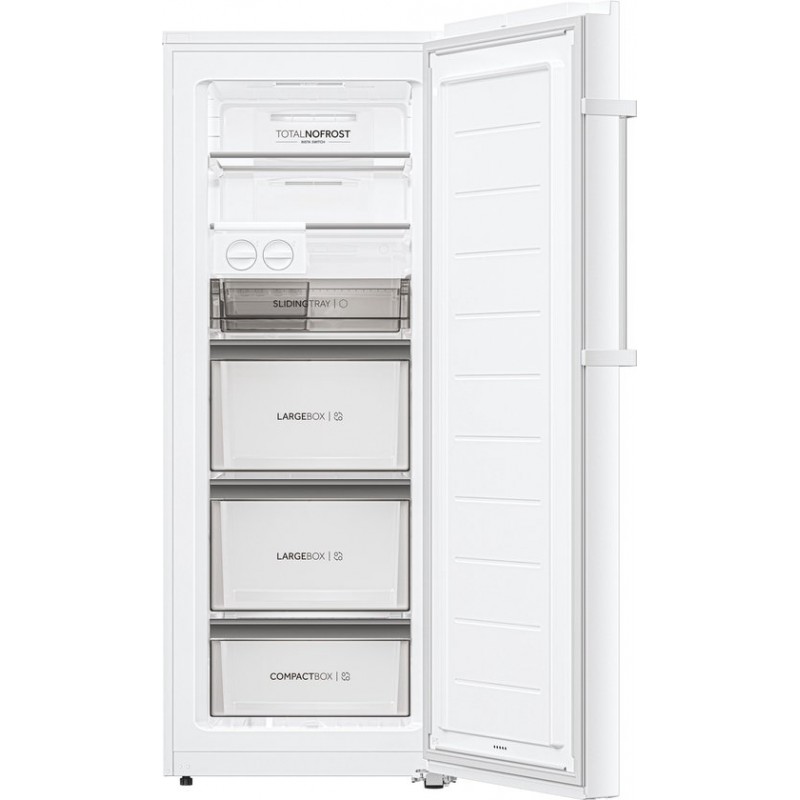 Haier H4F226WDH1 - Vrijstaande Diepvriezer - 226L - Geschikt voor schuur (tot -15°C ) - Total No Frost - Geconnecteerd - Energieklasse D - Externe Touchscreen Display - Ijsblokjesmaker - Omschakelbaar naar koelkast