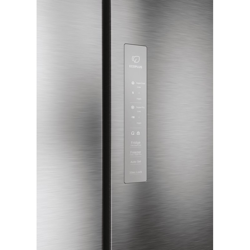 Haier HCR7818DNMM - Amerikaanse Koelkast - 467L - Daylight - Vochtigheidsregeling voor verser voedsel - Bewaart voeding tot 2x langer - Energieklasse D - Total No Frost