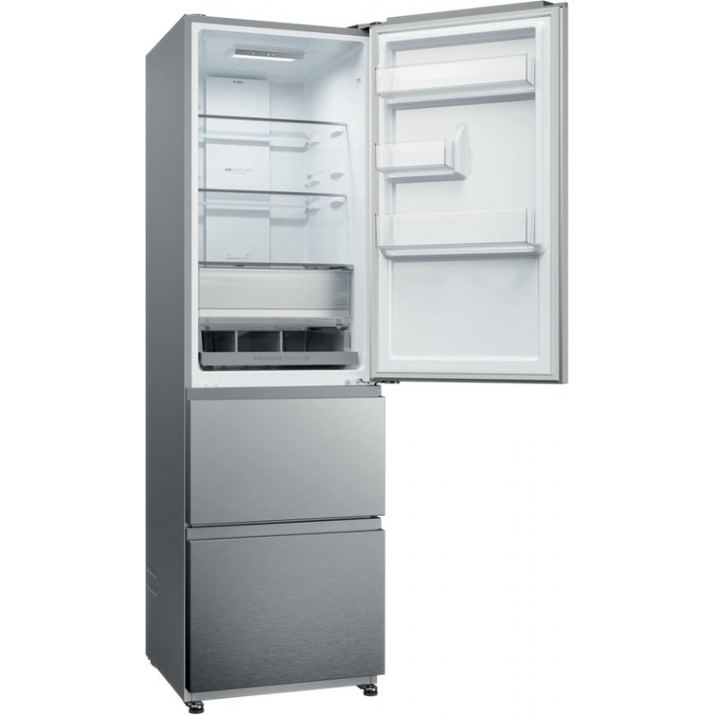 Haier HTR3518ENMX - Koel-vriescombinatie - 303L - Direct Access Lades - Flexible Deur Vakken - Total No Frost - 99% Air Surround - Energieklasse E