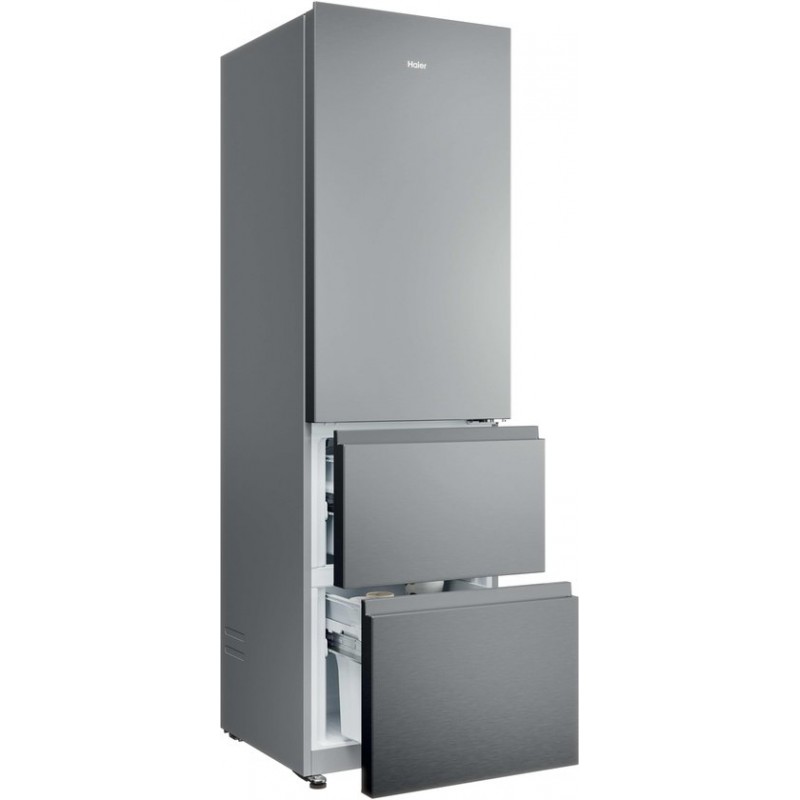Haier HTR3518ENMX - Koel-vriescombinatie - 303L - Direct Access Lades - Flexible Deur Vakken - Total No Frost - 99% Air Surround - Energieklasse E