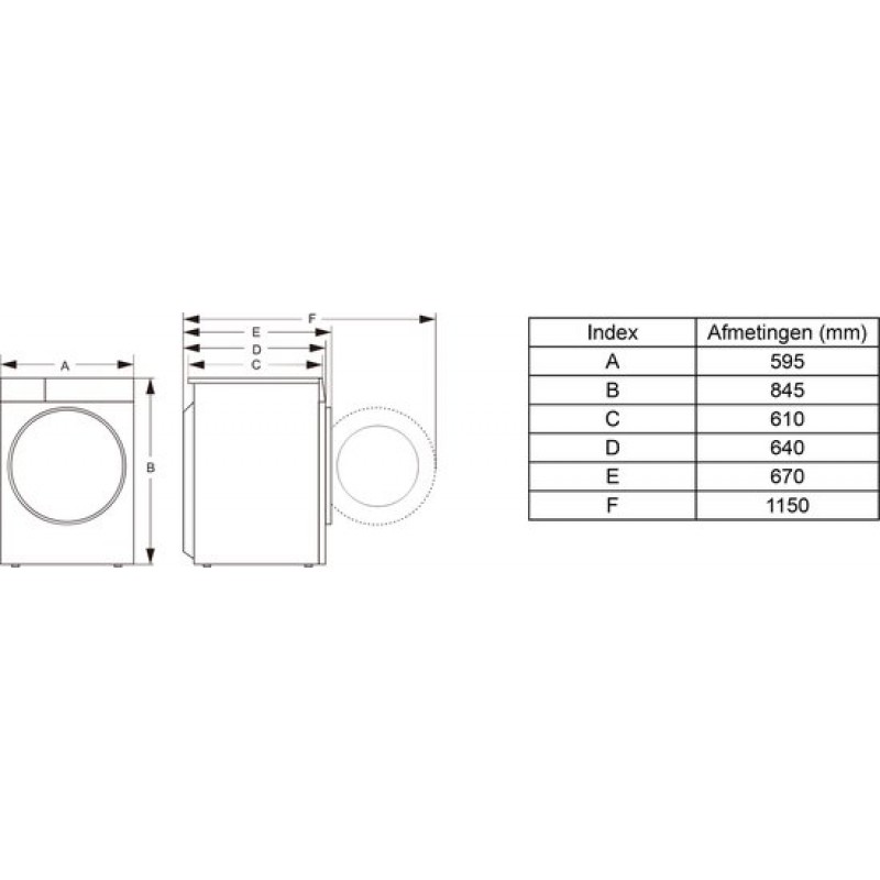 Hisense 3S Serie DH3S902BW3  - Warmtepompdroger - 9kg - ConnectLife - Trommelverlichting - AutoDry - Quick Dry - Allergy Care