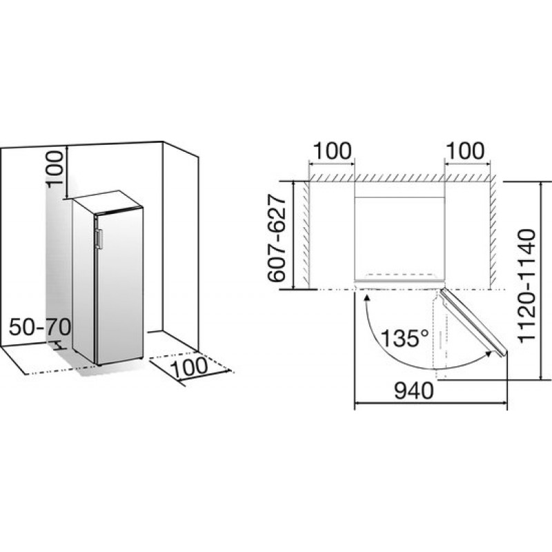Hisense FV245N4AWD - Vrijstaande vriezer - Geschikt voor schuur tot -15°C - Wit - 170 cm hoog - Energieklasse D - Geluidsniveau 38 dB(A) - Inhoud 194 liter