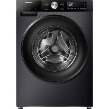 Hisense 3S Serie WF3S9043BB3 - Zwarte Wasmachine met Energielabel A - 9kg - 72dB (A) - Steam Wash -1400 toeren - Power Wash 49- ConnectLife