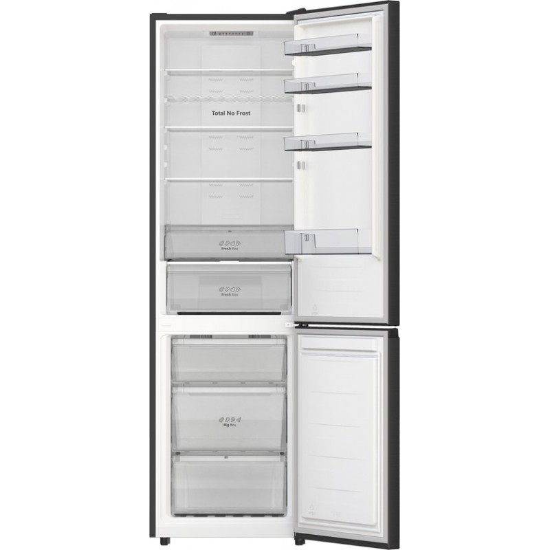 Hisense RB440N4AFA, Koelkast met A Energielabel - Koel-vriescombinatie - No Frost - Zwart- Multi-Air Flow - Fast Freeze - 35dB (A) -Inverter Compressor - 336 Liter