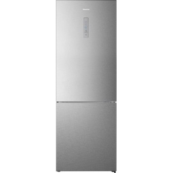 Hisense RB645N4BID - Vrijstaande koel-Vriescombinatie - 70cm breed - 495 Liter - No Frost - Fast Freeze - Metal-Tech Cooling - RVS - Energieklasse D