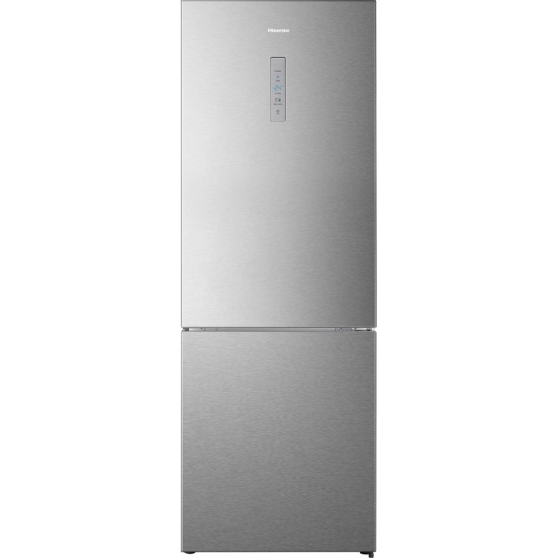 Hisense RB645N4BID - Vrijstaande koel-Vriescombinatie - 70cm breed - 495 Liter - No Frost - Fast Freeze - Metal-Tech Cooling - RVS - Energieklasse D