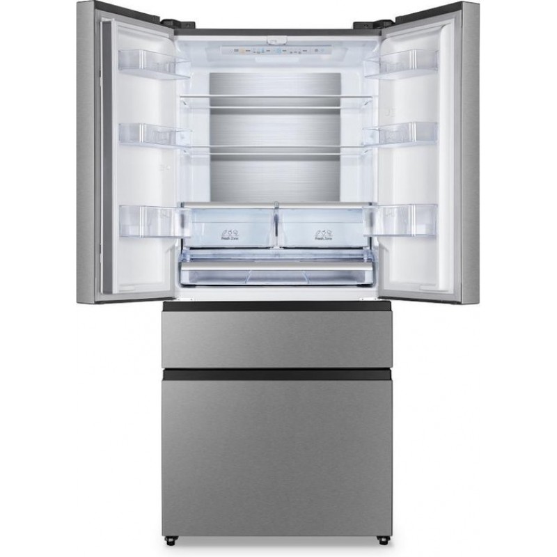 Hisense RF540N4SBI2 - Amerikaanse koelkast - RVS - French door - Inhoud 302 liter - SuperCool - MetalCooling