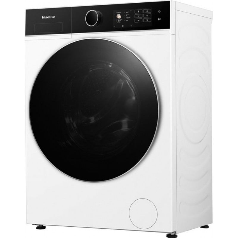 Hisense WD5I8043BWF Was-droogcombinatie – 8 kg wassen / 5 kg drogen – 1400 toeren – Slimline 47 cm – Energieklasse A(-30%) – iPlay Display – Wash & Dry 49 min – Stoomfunctie – WiFi – Trommelverlichting - Connectlife App