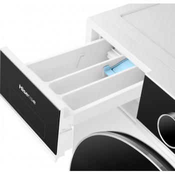 Hisense WF5I8043BWF Wasmachine – 8 kg – 1400 toeren – Energieklasse A(-30%) – Slimline 47 cm – iPlay Display – Power & Quicker Wash – WiFi – Connectlife App – Stoomfunctie – Trommelverlichting