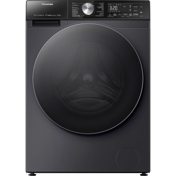 Hisense 5S Serie WF5S1045BB - Wasmachine met Energielabel A - 10,5kg - Auto dosing - 72dB (A) - Steam Wash -1400 toeren - Power Wash 49' - Connectlife