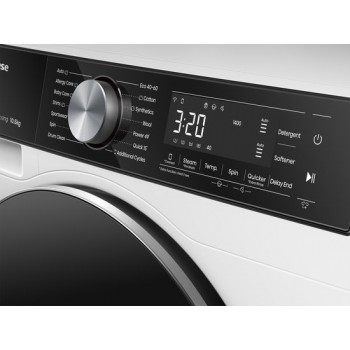 Hisense WF5S9045BW 5S Serie Wasmachine - Energielabel A-30% - 9kg - Connectlife WiFi-bediening - Auto Dose - Stoomfunctie - Snel 15'