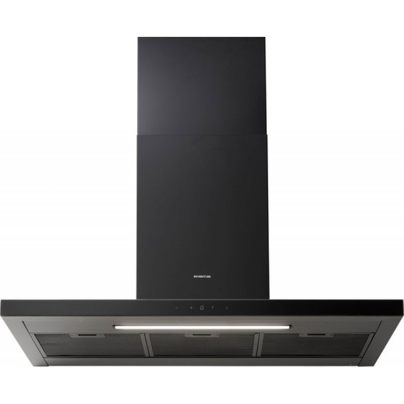 Inventum AKB9015ZWA - Wandschouw afzuigkap - 90 cm - 700 m3/h - 4 standen - Timer - BLDC motor - Energieklasse A++ - Zwart
