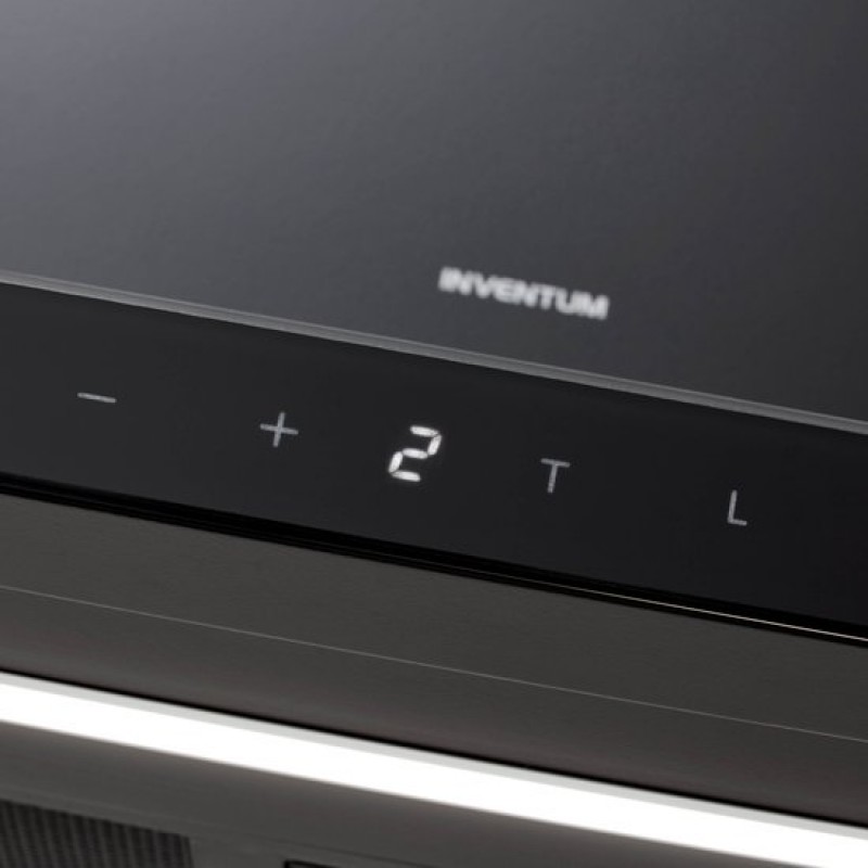 Inventum AKB9015ZWA - Wandschouw afzuigkap - 90 cm - 700 m3/h - 4 standen - Timer - BLDC motor - Energieklasse A++ - Zwart