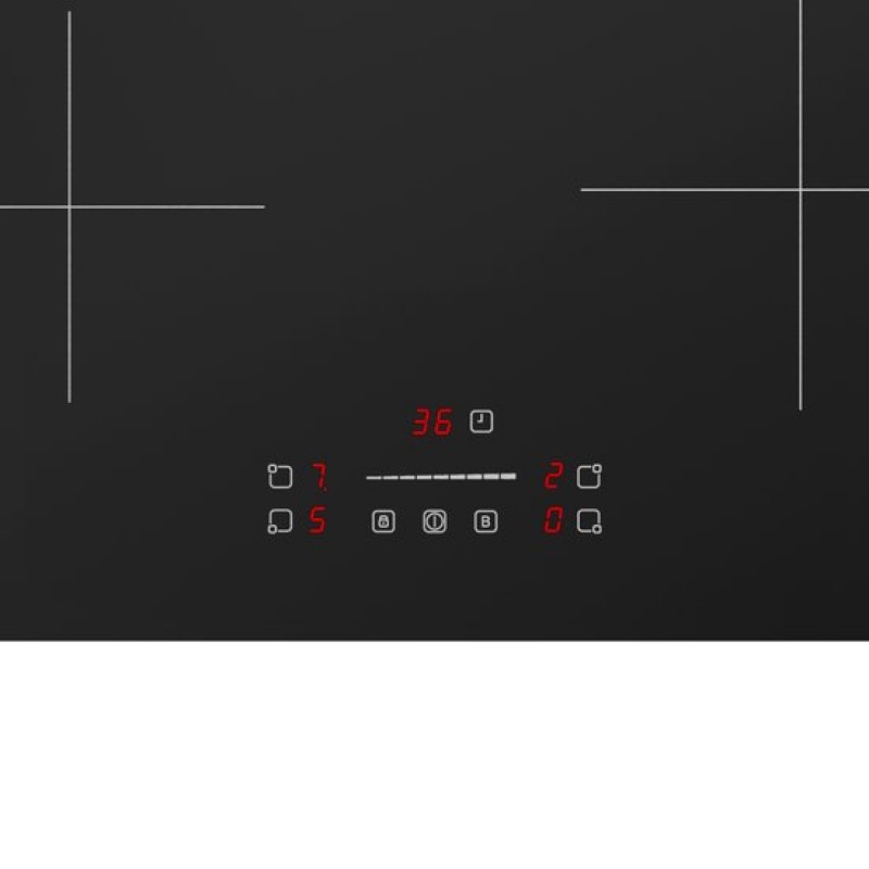 Inventum IKI7028 - Inbouw inductie kookplaat - 70 cm - 4 kookzones - 1- of 2-fase - Randloos - Zwart