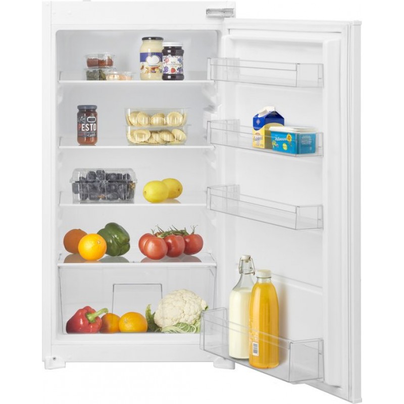 Inventum IKK1022S 102 cm energiezuinige inbouw koelkast - Koeler - Superkoelen - Sleepdeur - 154 liter - 4 plateaus – Wit