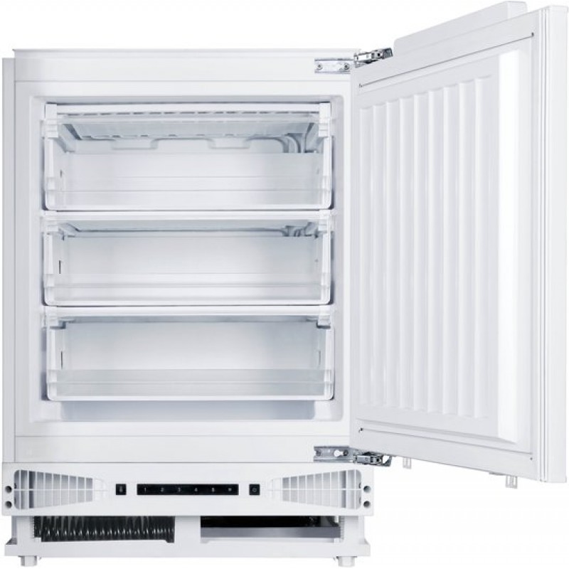 Inventum IVR0822D 82 cm onderbouw vriezer energiezuinig - 95 liter - Stil 35 dB - Energielabel D - Diepvries - Deur op deur - 3 lades/1 klepvak - Wit