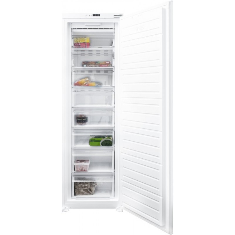 Inventum IVR1785S - Inbouw vriezer - Nis 178 cm - 197 liter - No Frost - Supervriezen - 8 lades-vakken - Sleepdeur - Wit