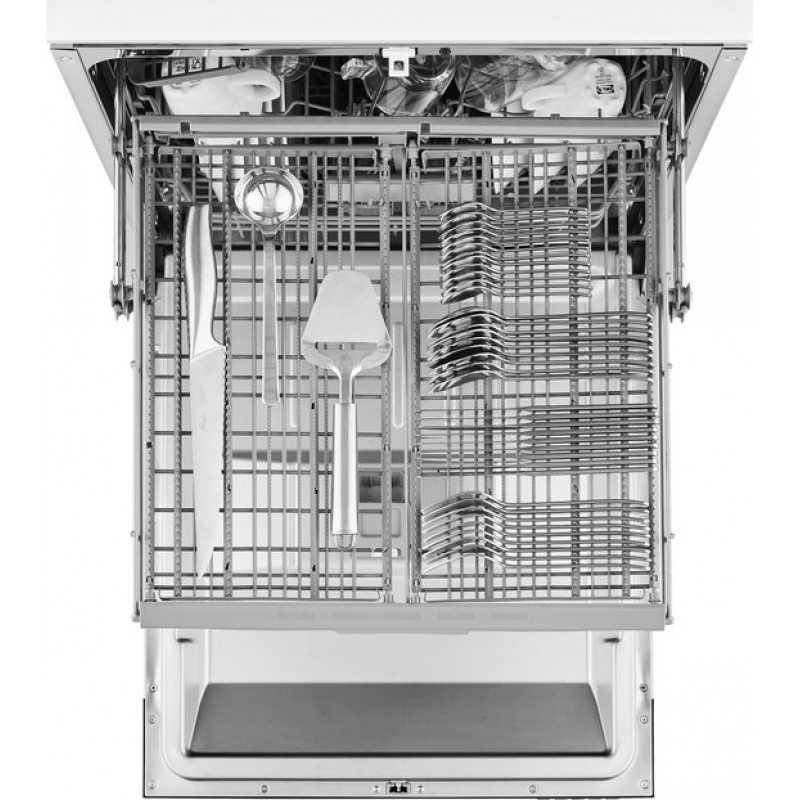 Inventum IVW6050A - Inbouw Vaatwasser - 14 couverts - 8 programma’s - Besteklade - Extra droog optie - Stil - 60 cm breed - Volledig ingebouwd