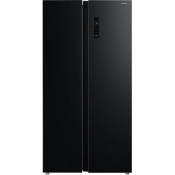 Inventum SKV0178B - Amerikaanse koelkast - 2 deuren - No Frost - Superkoelen - Supervriezen - 555 liter - Zwart