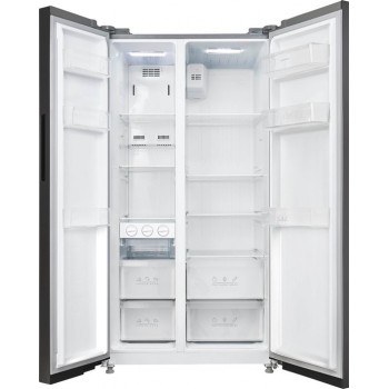 Inventum SKV0178B - Amerikaanse koelkast - 2 deuren - No Frost - Superkoelen - Supervriezen - 555 liter - Zwart