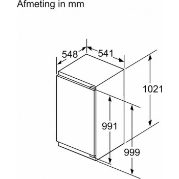 Siemens iQ300 KI31RVFE0 - Inbouwkoelkast