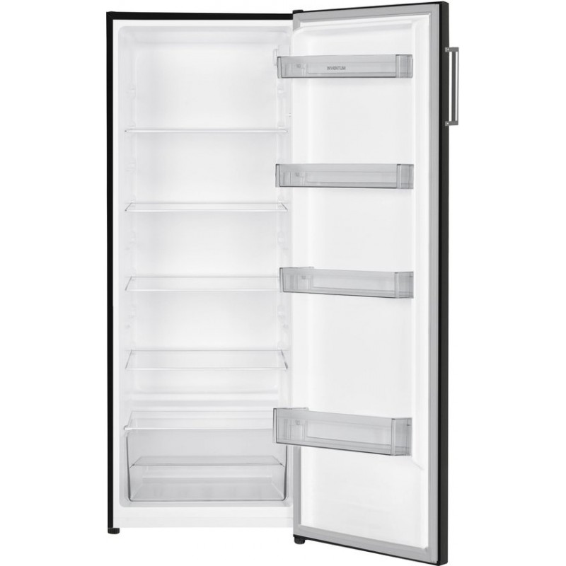 Inventum KK1430B kastmodel koelkast energiezuinig - 242 liter - 143 cm hoog - Zonder vriesvak - Led-verlichting - Energielabel D - 5 plateaus - Vrijstaand - Zwart