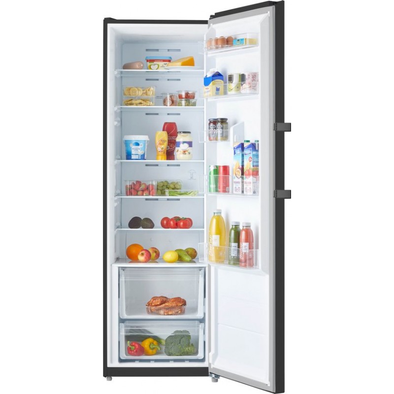 Inventum KK1850B - Vrijstaande koelkast - Kastmodel - Superkoelen - 362 liter - 185 cm hoog - 6 plateaus - Zwart RVS