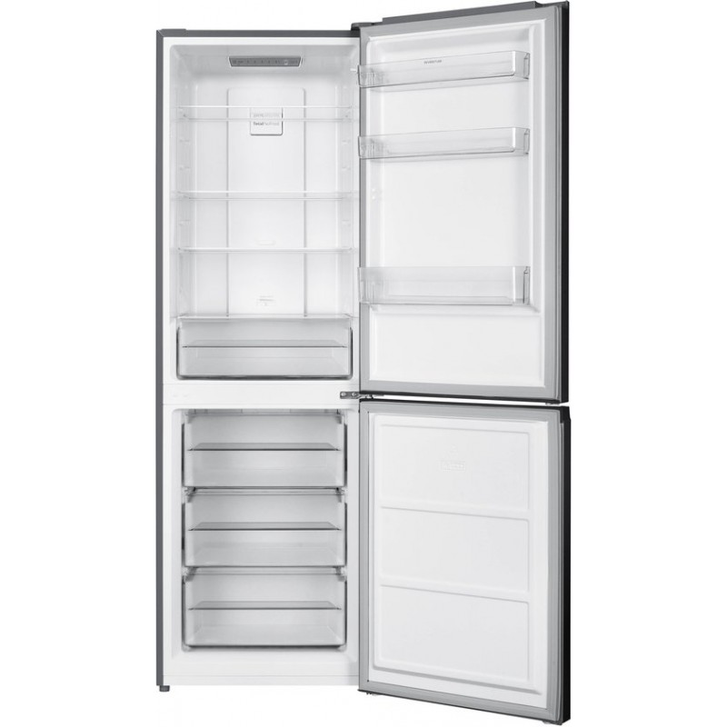 Inventum KV1840S No Frost energiezuinige koel-vriescombinatie - 184 cm hoog - 327 liter - Superkoelen - Supervriezen - Energielabel C - Vrijstaand - RVS look