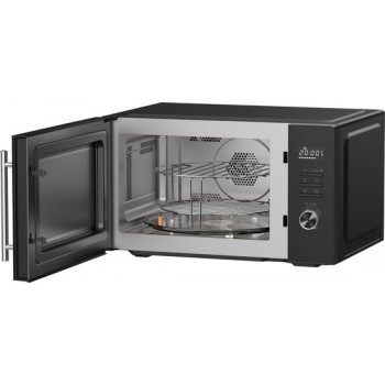 Inventum MN297CB - Vrijstaande combimagnetron - Heteluchtoven - Grill - 29 liter - 1000 watt - 10 kookprogramma- Zwart