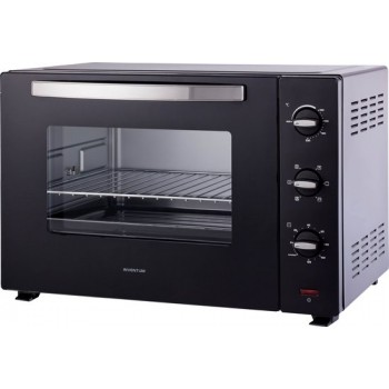 Inventum OV607B - Vrijstaande heteluchtoven - Draaispit - 60 liter - 2000 watt - 6 programma's - Zwart