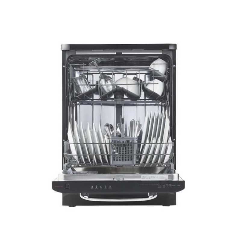 Inventum RVW6027AB - Retro vaatwasser - Vrijstaand - 12 couverts - 5 programma’s - Bestekmandje - Zwart