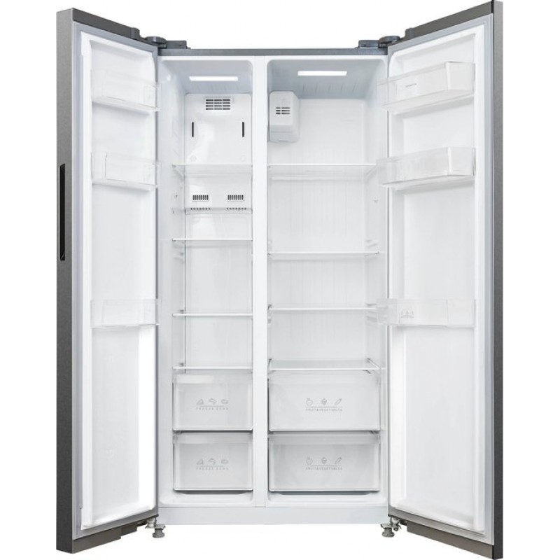 Inventum SKV0178R - Amerikaanse koelkast - 2 deuren - No Frost - Superkoelen - Supervriezen - 555 liter - RVS