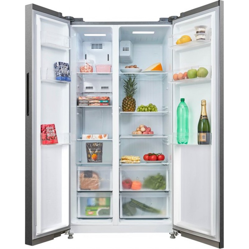 Inventum SKV0178R - Amerikaanse koelkast - 2 deuren - No Frost - Superkoelen - Supervriezen - 555 liter - RVS