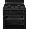 Inventum VFG5020GZWA - Vrijstaand gasfornuis - Elektrische hetelucht oven - 4 kookzones - 50 cm - 62 liter - Zwart