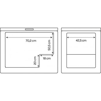 Inventum VK952W Low Frost vrieskist - 198 liter - 81,5 cm breed - Supervriezen - Geschikt voor garage tot -15°C - Digitale thermostaat - 1 opbergkorf - Diepvrieskist - Wit
